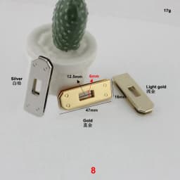 40pcs 5pcs Repair high end lock seat female package lock buckle twist bag hardware accessories platinum bag lock Arch bridge