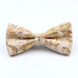 New Floral Cork Wood Bow Ties For Men Women Childern Wedding Casual Party Gift Fashion Novelty Handmade Solid Bowtie Accessories