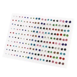 100/36Pair Colorful Fruit Flower Heart Star Crystal Stud Earrings Set Women Girls Small Plastic Geometric Crown Earrings Jewelry