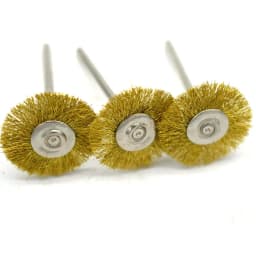 100pcs 22MM Steel Wire Wheel Brushes Metal Rust Removal Dremel Accessories Shank 2.35MM