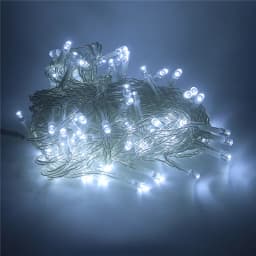 Dark Green/Transparent Soft LED Light String Fairy Garland Star Effect DC12V 4 Colors Holiday Christmas Party Exterior Layout