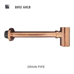 Bathroom Siphon Sink Drain Pipe Brass Deodorization Waste Bottle Trap Black Brushed Gold Chrome Pop Up Drain Stopper Rose Gold
