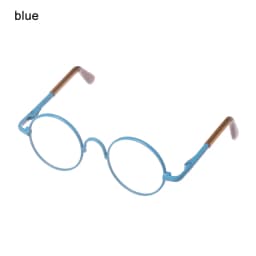 Retro Round Plush Doll Glasses Metal Frame Miniature Colorful Doll Eyeglasses‘For Doll Clothes Dressing Accessories Toy Props