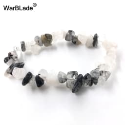 Natural Gem Stone Bracelet Amethyst Irregular Stretch Chip beads Nuggets Quartz Bracelets Bangles Crystal Wristband For Women