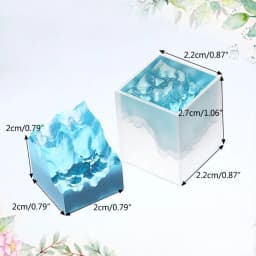 Double-side Snow Mountain Mold Epoxy Resin Silicone Mold Micro Landscape Craft