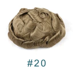 Man Human Hair 80%Density Ultra Thin 0.02mm Full Skin PU New Men Toupee Grey White 1B80 60R# Male Hairpieces Capillary Prosthes