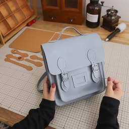 Retro Handmade Backpack Messenger Bag Hand Stitching Sew DIY Material Customized Cambridge Woven Bag Large Capacity