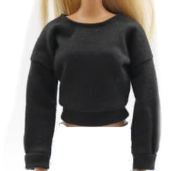 Outfits Clothes Top Pant Skirt For 30 Cm Princess Doll Clothing For 1/6 BJD Dolls House Girl Gift Doll Accessories Black