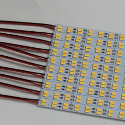 10PCS 8CM 25CM 50CM 12V 24V LED Hard Rigid Strip Bar Light Double Row LED Strip 144leds/m SMD 5730 Superbright Warm Cool White