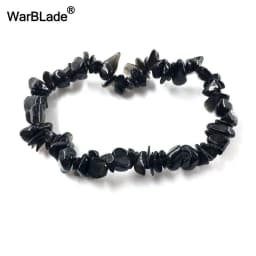 Natural Gem Stone Bracelet Amethyst Irregular Stretch Chip beads Nuggets Quartz Bracelets Bangles Crystal Wristband For Women