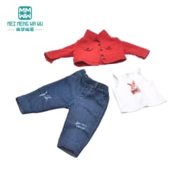 Clothes for Doll Fit 45 cm American Doll Accessories Fashion Denim Shorts Woolen Coat Jacket Dress Gift