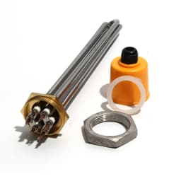 LUJINXUN DN40 47mm BSP Thread Heater Element 220V/380V for Water Tank 3KW/4.5KW/6KW/9KW/12KW TEN 201SS Tube Copper Thread 1pc
