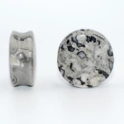 1PAIR Stone Ear Plug Tunnel Ear Piercings Earring Gauges Helix Piercing Ear Stretcher Ear Plugs Body Piercing Jewelry6mm-25mm