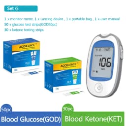 Fast 4 in1 Home Medical Multifunction Blood Glucose Meter GOD&GDH and Blood Ketone Glucometer&Uric Acid Diabetes gout Tester kit