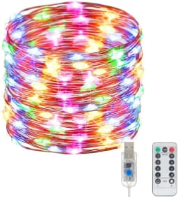 String Lights Fairy Led USB 8Mode 5/10M/20M 50/100/200LED WithRemote Control Garlands Home Wedding Christmas Holiday Decor Lamps