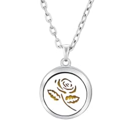 Fashion Aromatherapy Diffuser Star Moon Necklace Stainless Steel High Quality Heart-Shaped Essential Oil Lockets Pendant Jewelry