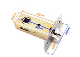 Bathroom Silence Lock Body Single Tongue Lock Hole Pitch 25mm 30mm 35mm 45mm 50mm 60mm 70mm Doorhome Hardware