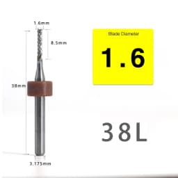 VACK 10Pcs/lot Endmill 0.5-3.175mm Corn Carbide Tungsten PCB Milling Cutter Set PCB Machine Router Bit Engraving End Mill Tools