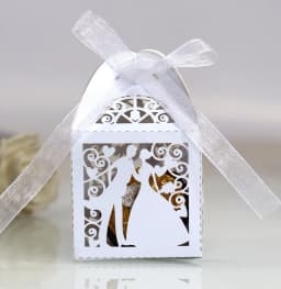 25pcs Wedding Bride Bridegroom Boutique Gift Box for Guest Favors Packaging Party Valentine's Day Gifts Wrapping Boxes Wholesale