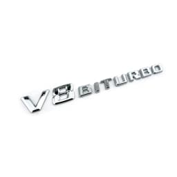 V8 V12 Biturbo Emblem Badge Decal 3D Car Sticker Emblem Logo For Benz BMW VW Hyundai Mazda Opel Skoda Toyota Audi HondaChevrolet
