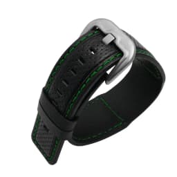 Simplicity leather watch band for Dietrich OTC-AO1 OT-3 waterproof 24mm watch strap black watch bracelet Cowhide wristwatches