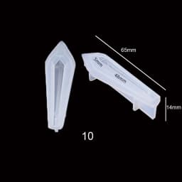 Quartz Shard Silicone Mold Crystal Point Mould Epoxy Resin Pendant UV Resin Craft Supplies UV Resin Epoxy Mold DIY Jewelry 1PC