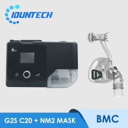 BMC G2S A20 Auto CPAP Machine Portable With Respirator Breathing Mask Tube Heated Humidifier Travel for Sleep Apnea Anit Snoring