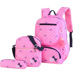 3 pcs /set USB Male backpack high school bags for women travel men school backpacks boys one student shoulder bag sac mochila