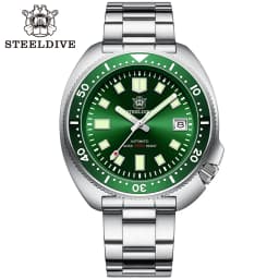 Steeldive Brand SD1970 Tuna Dive Watch 200m Waterproof Sapphire Crystal NH35 Automatic Mechanical Stainless Steel Men's Watch