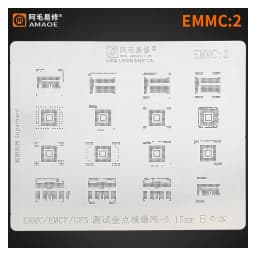Amaoe BGA Reballing Stencil For Nand Flash EMMC EMCP UFS BGA162 BGA186 BGA254 BGA221 BGA153 BGA169 EMMC2 EMMC3 Plant Net