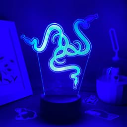 Hot Game Razer Logo 3D Led Neon Night Light Birthday Toys Gift For Raser Gamer Boyfriend Kid BedRoom Table Decor Razer Lava Lamp