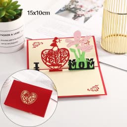3D Pop Up Love Card Valentines Day Wedding Invitation Anniversary Greeting Cards for Couples Wife Husband Gift With Envelopes