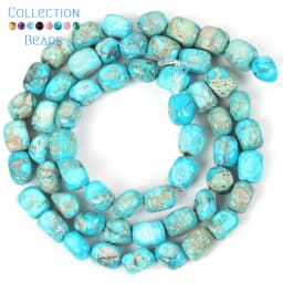 5x5x7mm Natural Stone Sea Sediment Jaspers Flat Irregular Turquoises Loose Beads For Jewelry Making DIY Bracelet Accessories
