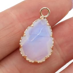 Natural Stone Faceted Amethysts Pendants Water drop shape Charms for Jewelry Making Diy earring necklace accessories Size14x23mm