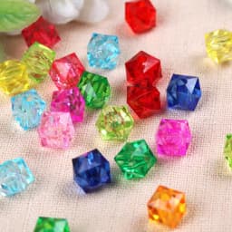 8/10/12/14mm Transparent Square Acrylic Loose Spacer Beads For Jewelry Making Handmade Diy Necklace Bracelet