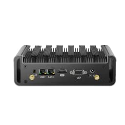 XCY Fanless Mini PC Intel Core I5 I7 I3 4th 5th Gen 2x Serial RS232 2x GbE HDMI VGA 4x USB Ports Support WiFi Windows Linux