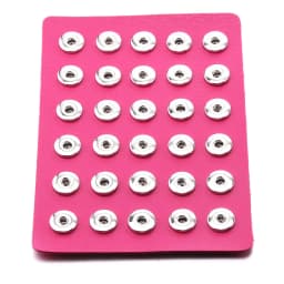 2022 New High Quality Snap Jewelry Display Board Fit 18mm Snap Buttons Jewelry Black Flannel PVC Snap Display Holder
