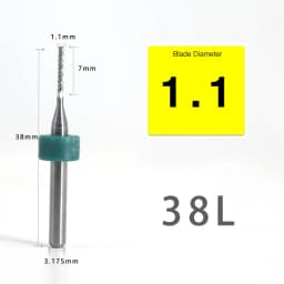 VACK 10Pcs/lot Endmill 0.5-3.175mm Corn Carbide Tungsten PCB Milling Cutter Set PCB Machine Router Bit Engraving End Mill Tools