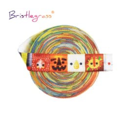 BRISTLEGRASS 2 5 10 Yard 5/8" 15mm Cherry Print Foldover Elastic FOE Spandex Satin Band Tape Hair Tie Headband Dress Sewing Trim