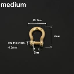 1piece Solid Brass Carabiner D Bow Shackle Slot Screw Removable Fob Key Ring Keychain Joint Connector Buckle DIY Hardware