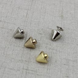 10-30-100pcs 10mm Copper solid polished nickle turriform head rivet metal bag snap rock stud,purse bottom screw rivets