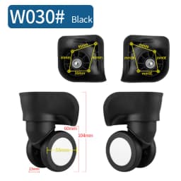 Luggage Replacement Wheels Suitcase on Wheels Replacement 14-30 Inch Luggage Accessories Silent Wheels for A  Luggage Casters