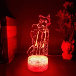 Beastars legoshi 3D Anime Light Acrylic Lamp Figure Legosi Cute Room Decoration 7 Color Changing Fans Art Lighting Collection