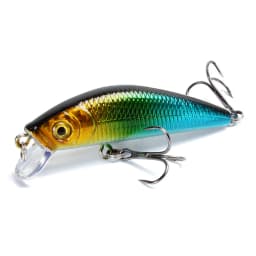 1PCS Laser Hard Crankbait Slow Sinking Fishing Lures 7cm 8.2g Pesca Japan Artificial Plastic Bait Wobbler Pike Fishing Tackle