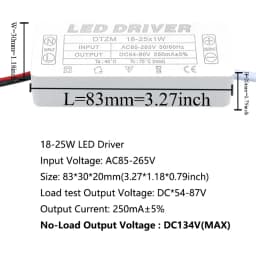 LED Driver 250mA 1-3W 3-5W 4-7W 8-12W 12-18W 18-25W 25-36W LED Power Supply Unit 250mA AC90-265V Lighting Transformers For LEDs