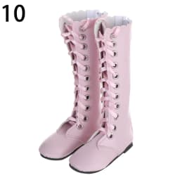 1Pair 7.8CM Mini PU Leather Boots Shoes for 1/3 BJD Doll Toy Accessories Handmade Cute Doll Shoes Child Toys Birthday Gifts