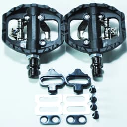 NEW SYUN-LP Black Nylon DU+Bearing MTB Mountain XC Clipless Bike SPD Bicycle Cycling Pedals Inc Cleats Pedal Bicycle Parts