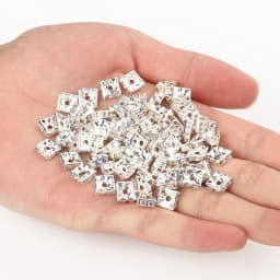50pcs Brass Crystal Rhinestone Spacer Beads 4/6/8mm Gold Silver AB Color Rondelle Jewelry Makings Findings Bracelet Accessories