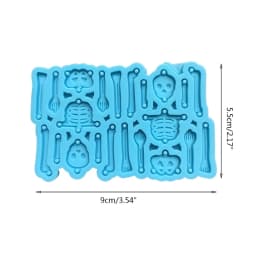 Epoxy Resin Mold Handmade DIY Crafts Jewelry Making Tool Skeleton Earrings Pendant Casting Silicone Mould