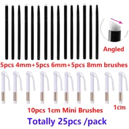 Wholesale Flat /Angled Detailed Blending Brushes Large Small Smooth Blending Brushes Ink Application Tool for DIY Cards Making
